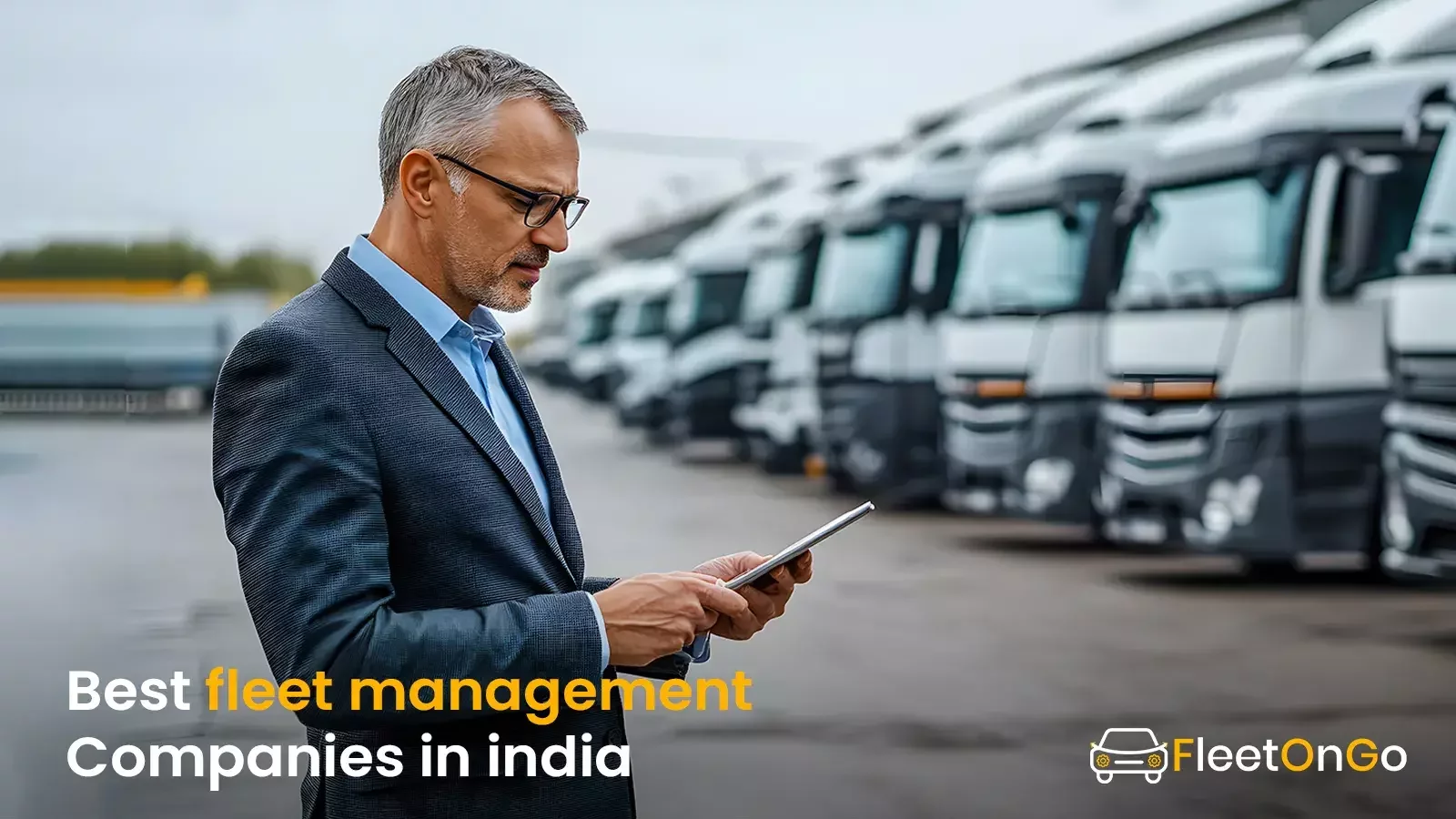 Fleet manager using fleet management software to manage trucks in India
