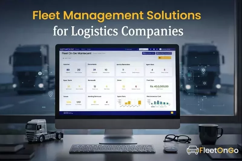 Fleet management solutions dashboard for logistics companies