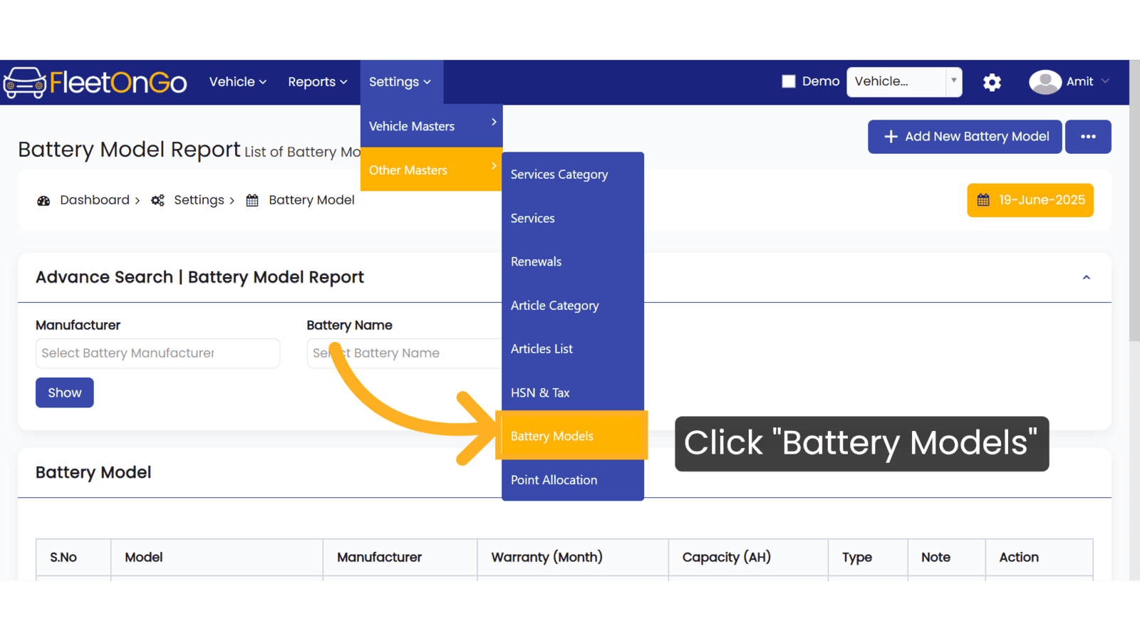 Click Battery Model