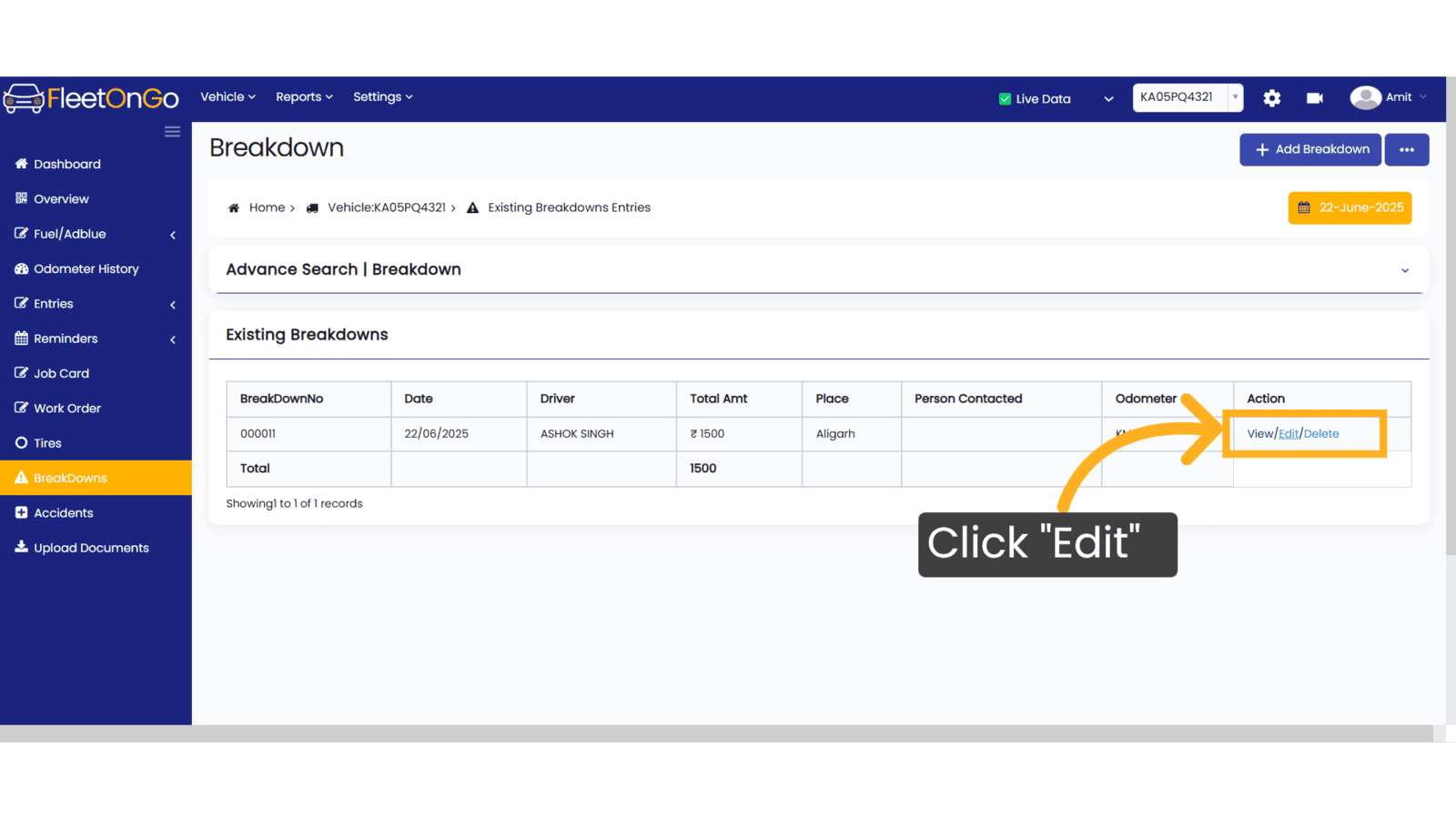 Click 'Edit'