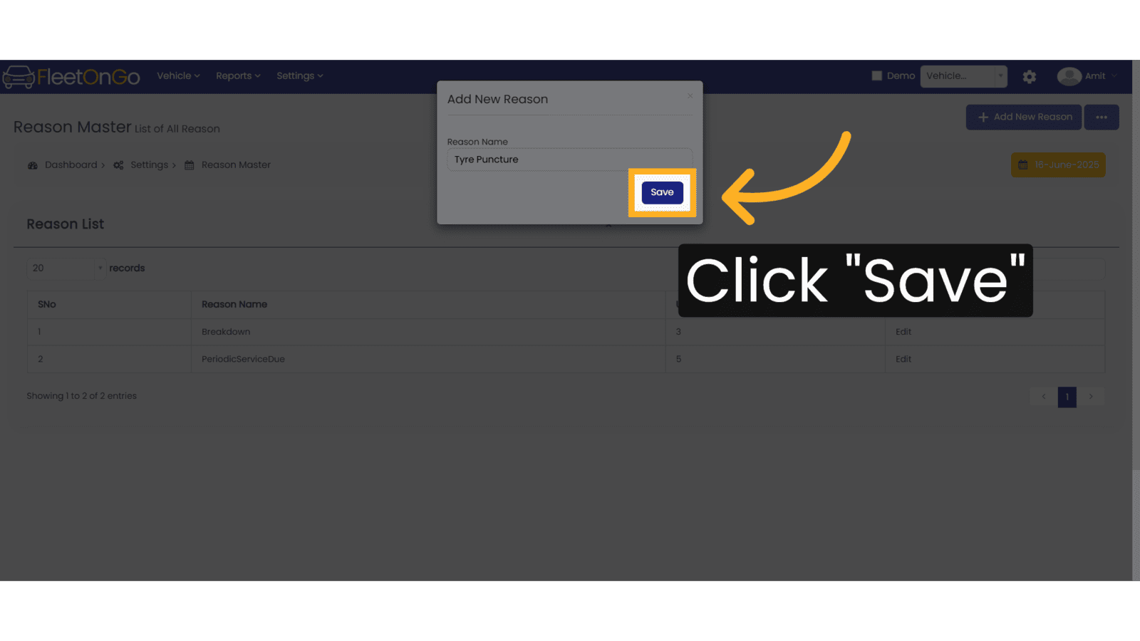 Click Save