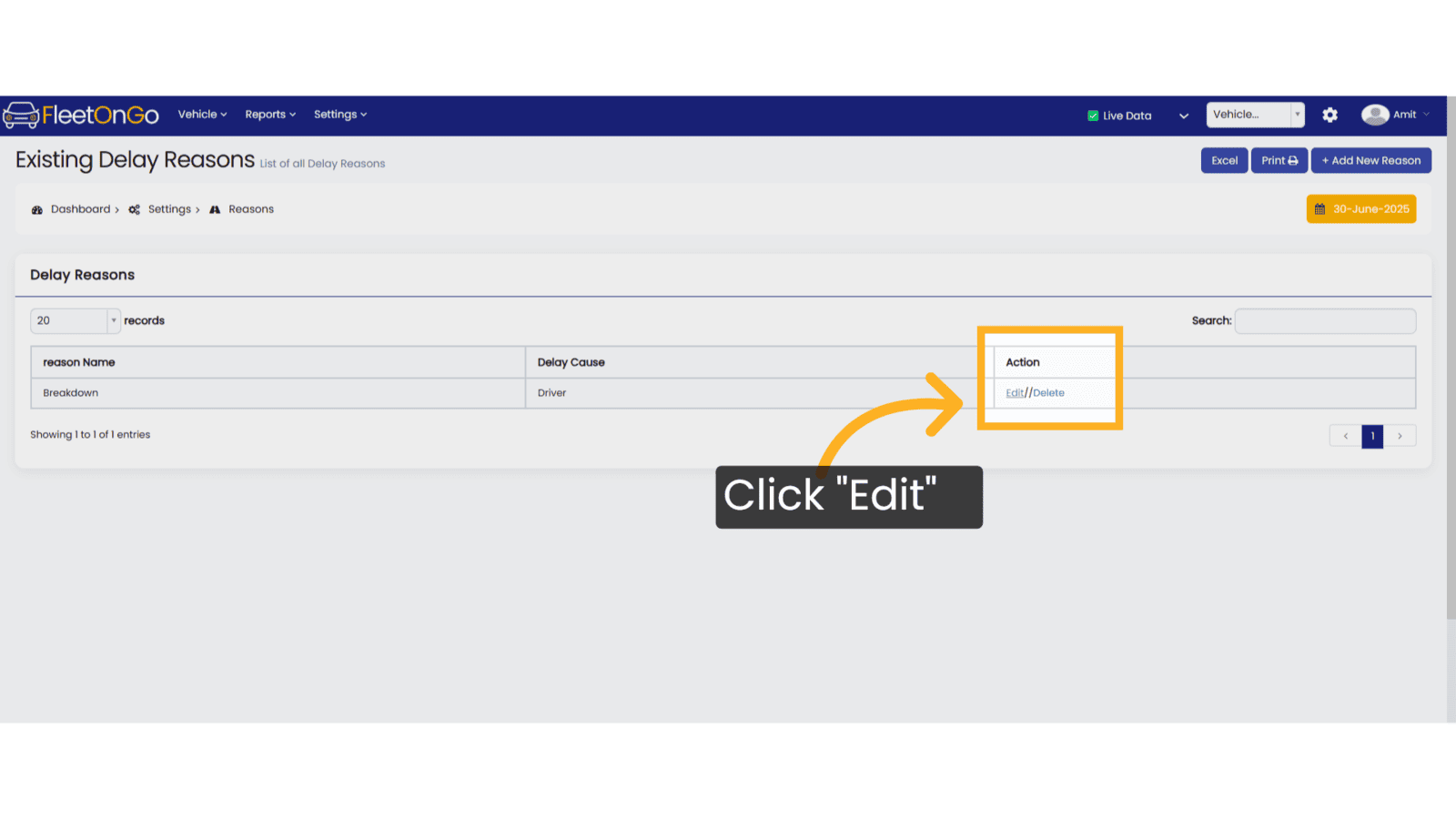 Click 'Edit'