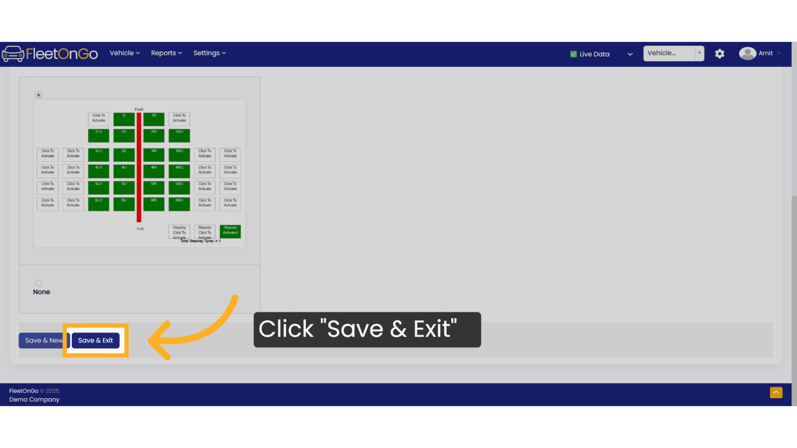 Click 'Save & Exit'