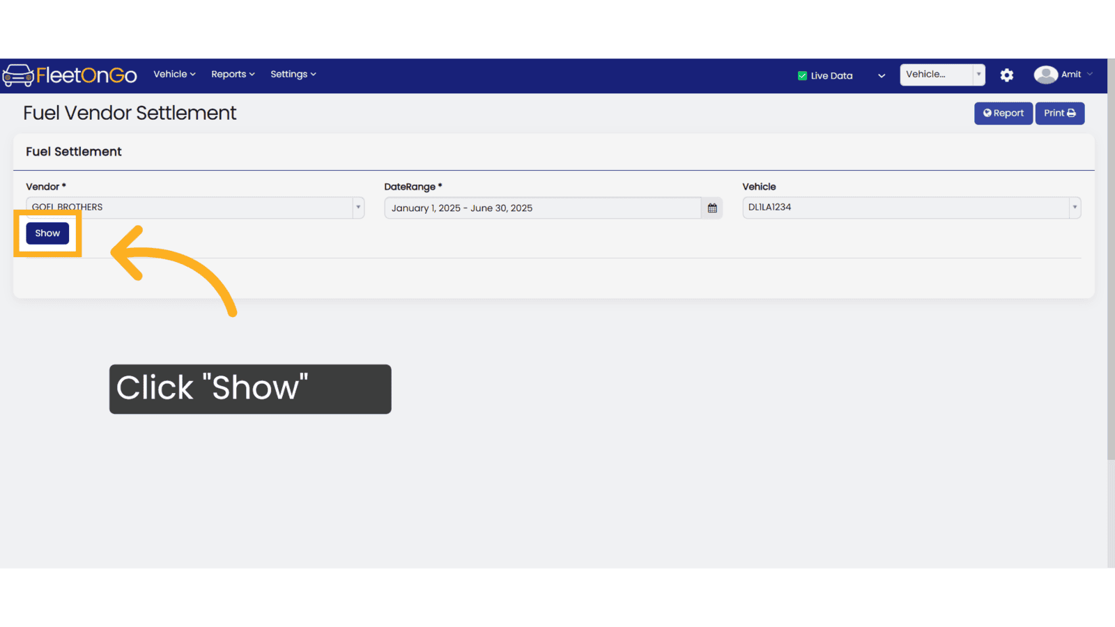 Click 'Show'