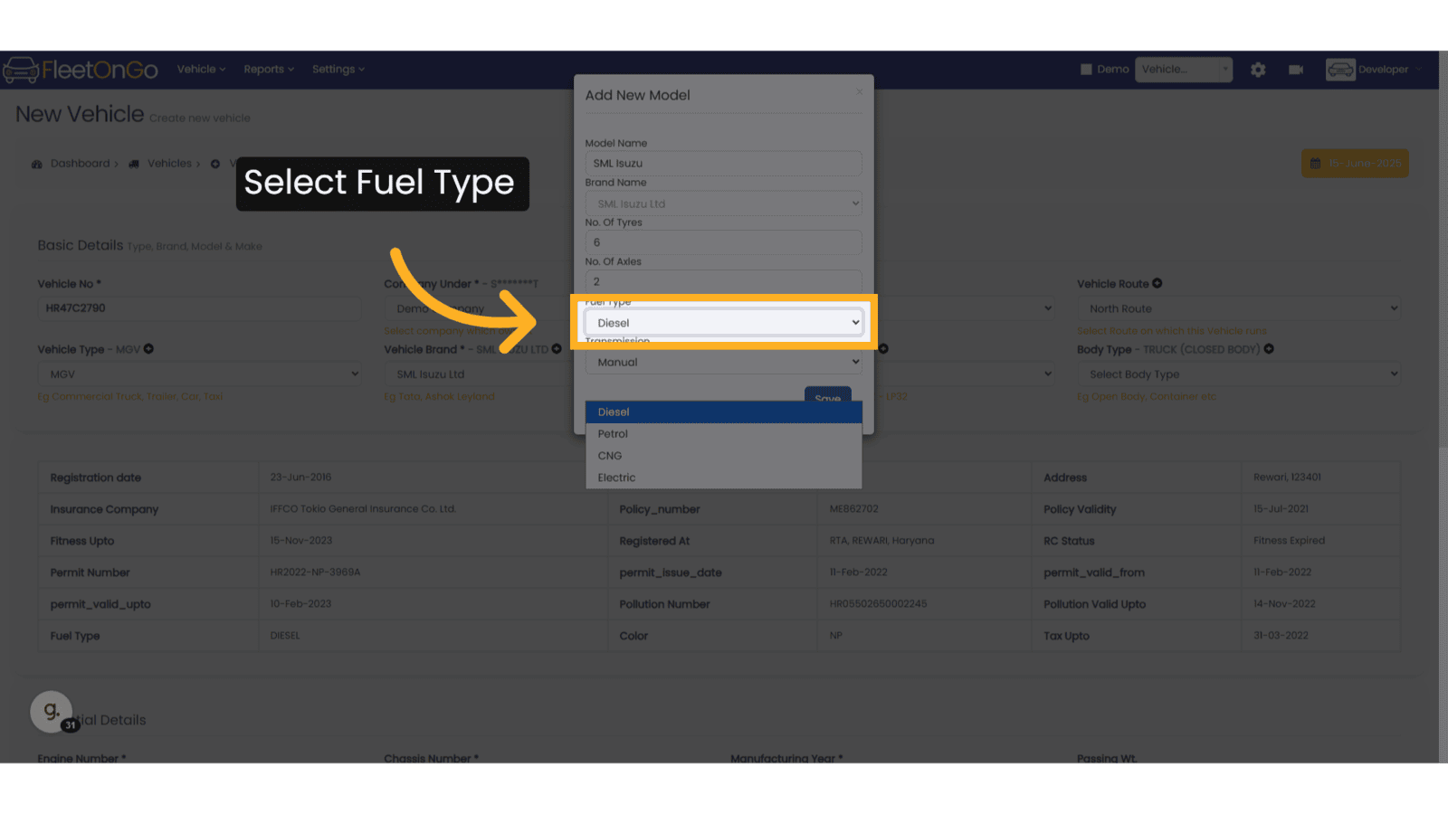 Select Fuel Type