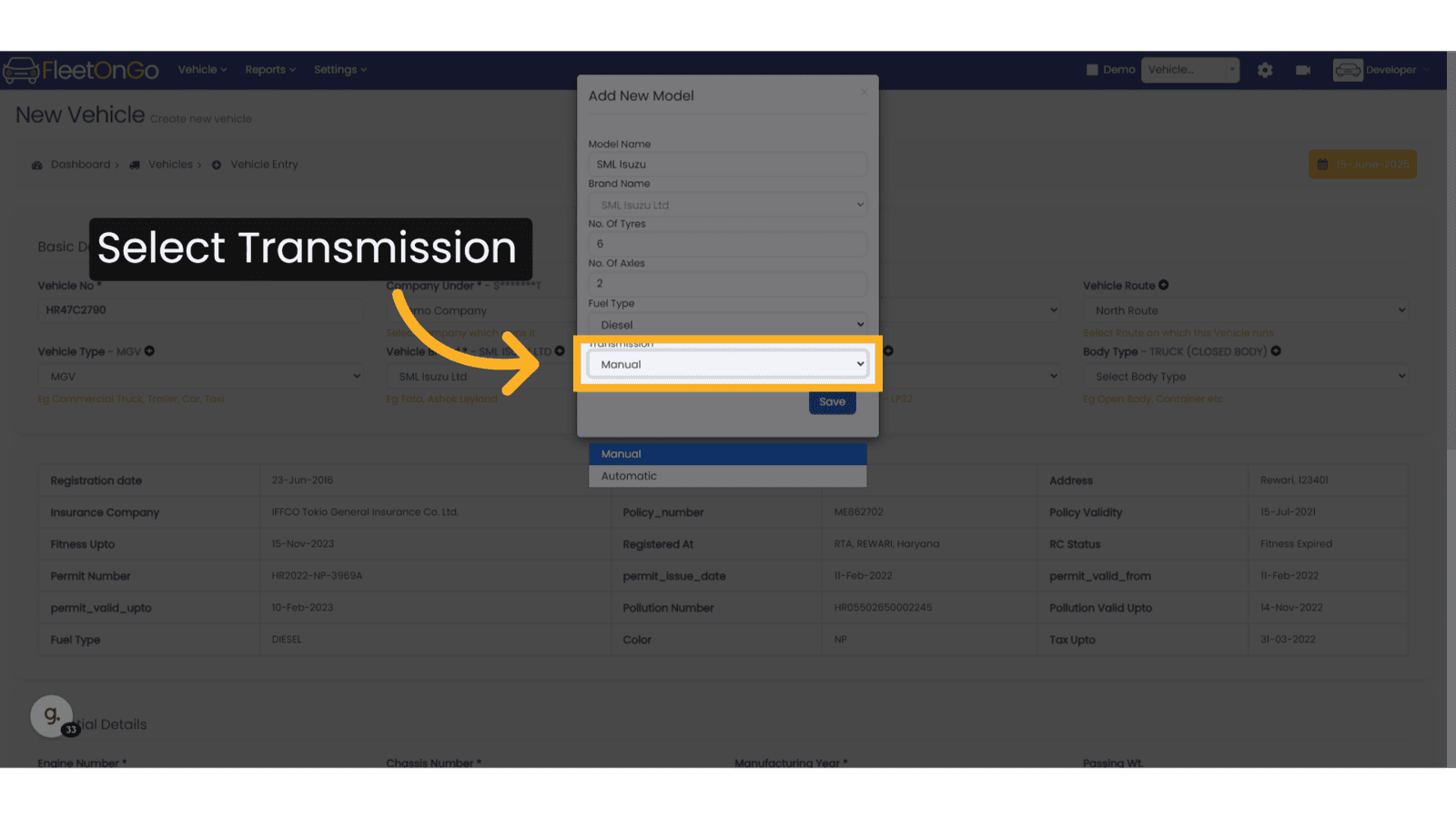Select Transmission 