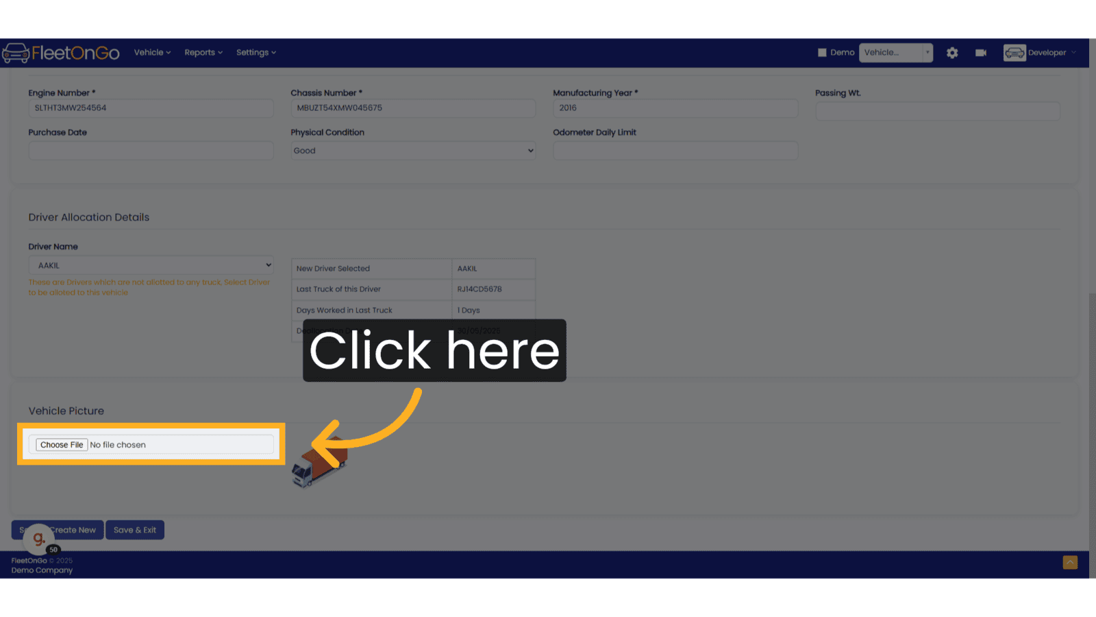Add Image of Vehicle