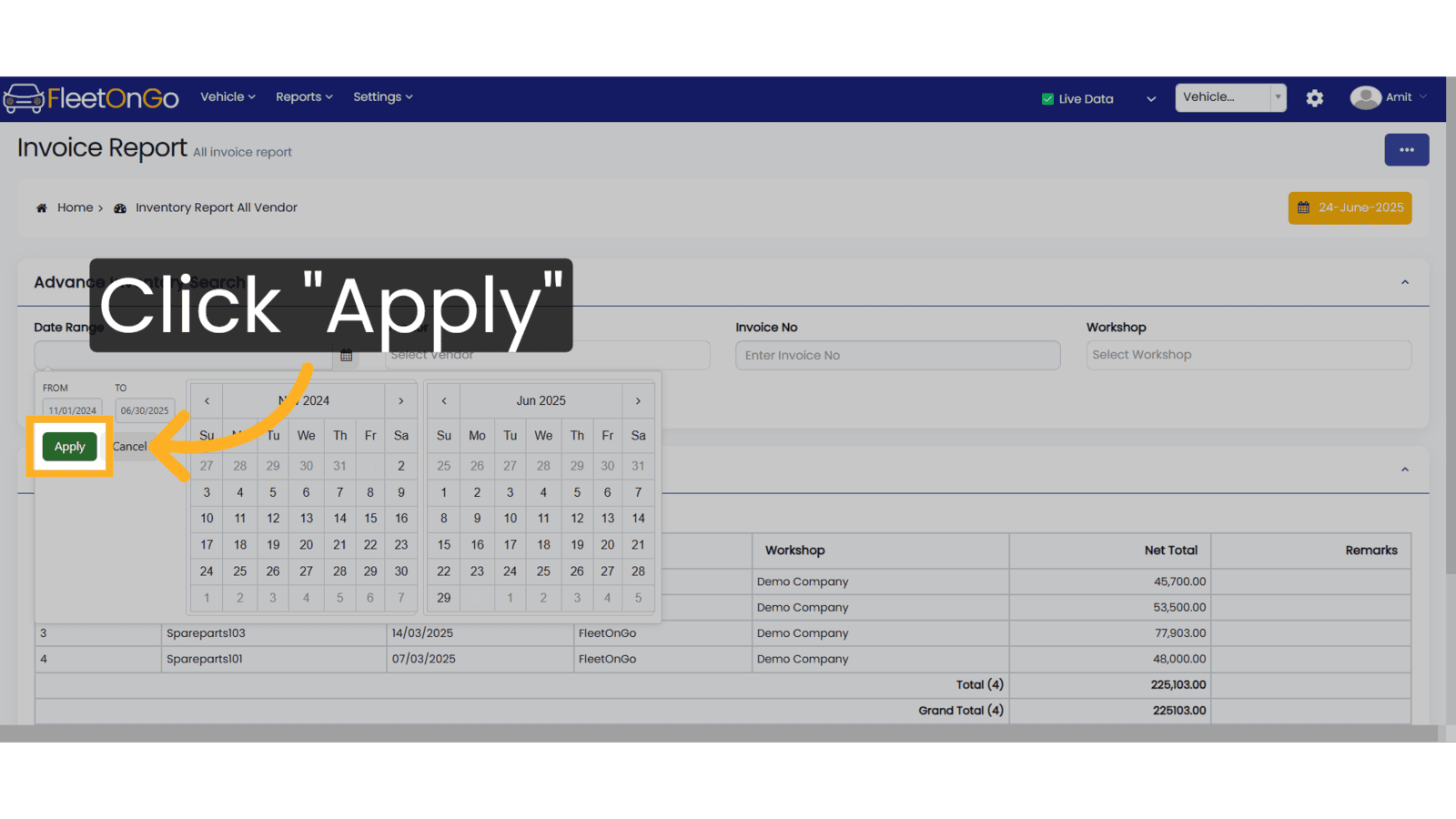 Click 'Apply'
