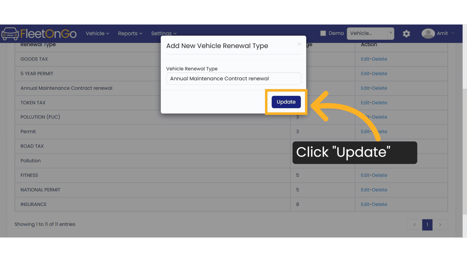 Click 'Update'