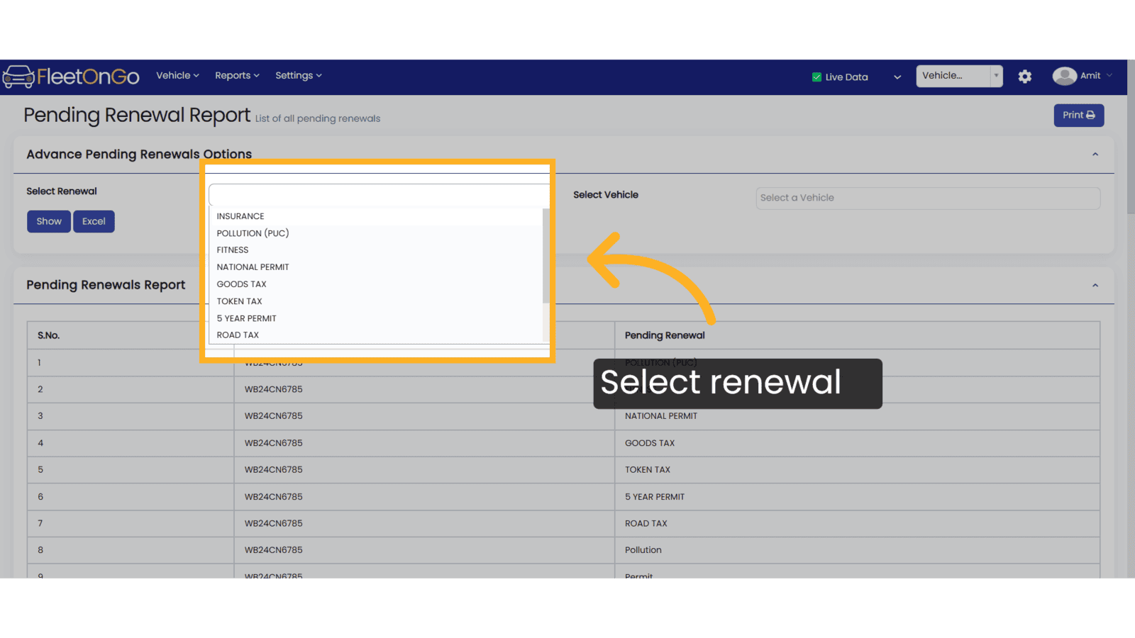 select Renewals