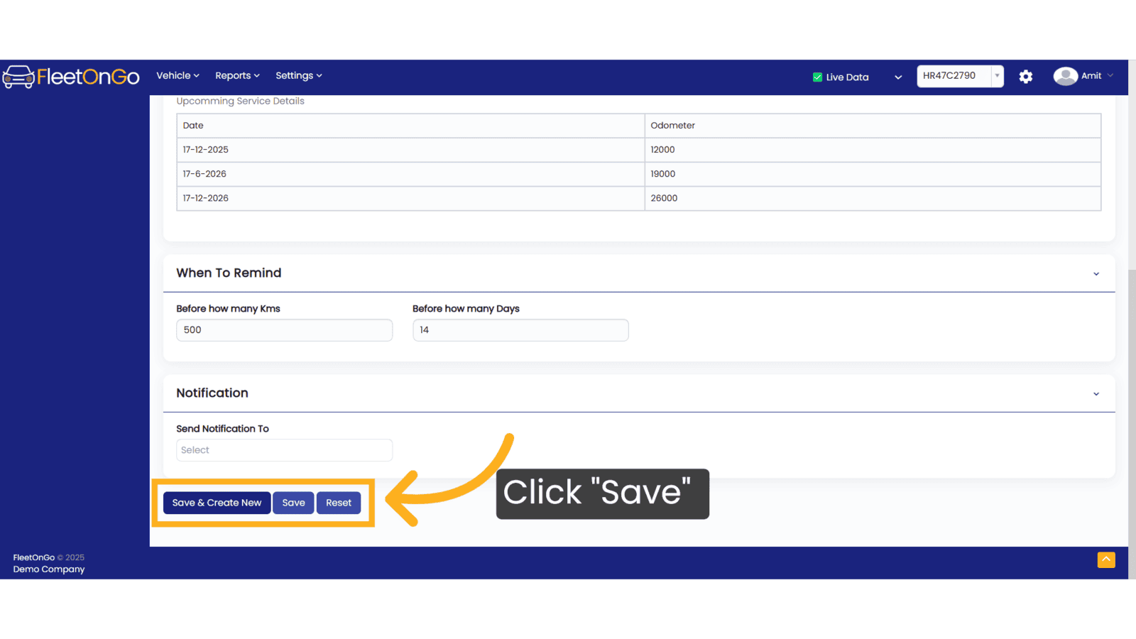 Click Save