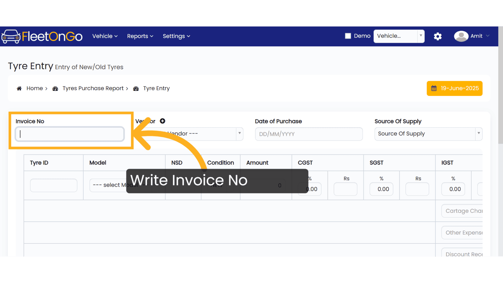 Invoice No