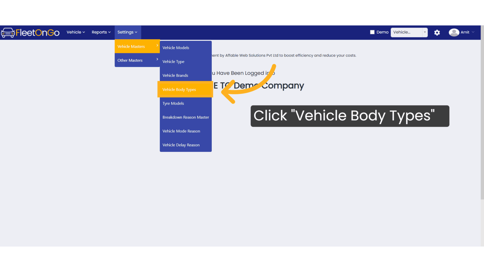Click On Vehicle Body Types