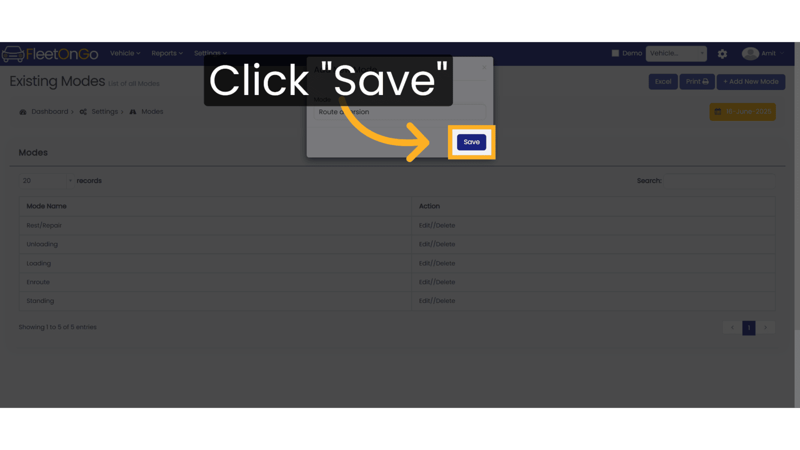 Click Save