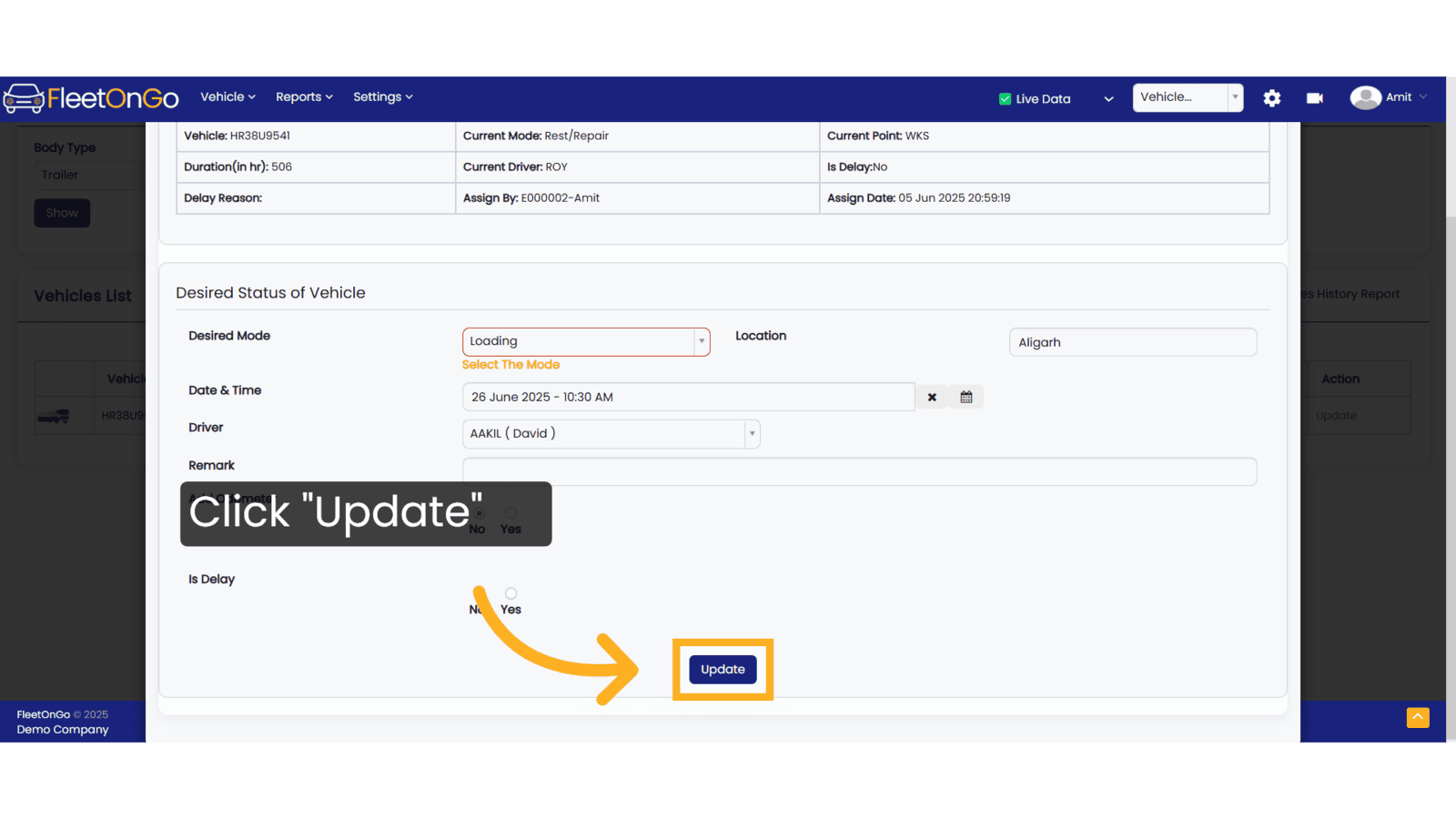 Click 'Update'