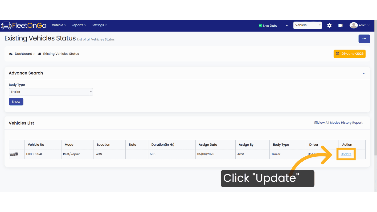 Click 'Update'